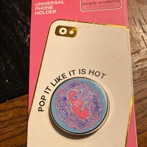 Simply Southern Phone Holder with Blue and Pink Design